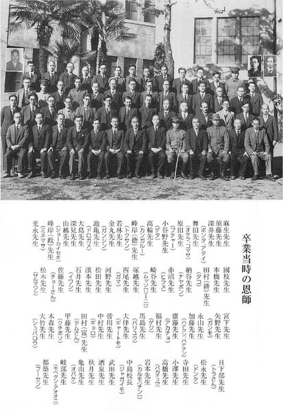 ファイル:中16回卒業50周年記念文集 003 恩師写真.jpg