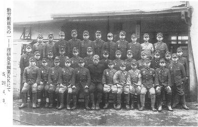 学窓を離れ戦争の真只中に！