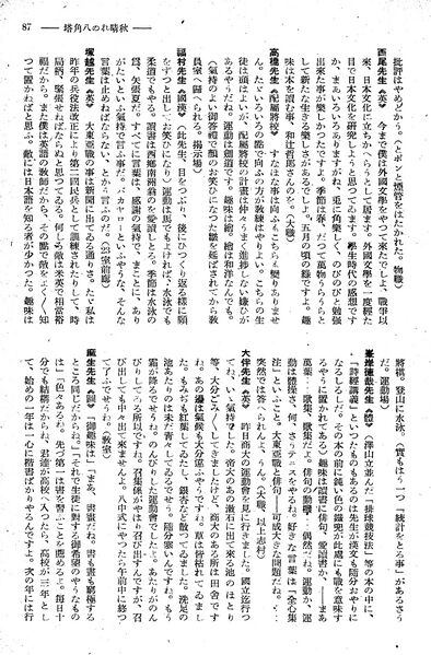 ファイル:報國団雑誌 第19号 152 教師ぶら下がり取材 秋晴れの八角塔02.jpg