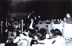 姫路時代 姫山物語（椎名鱗三氏作）ミュージカルの作曲・指揮をする秋月先生