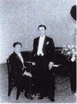 新人演奏会（昭和10年5月秋月先生とピアノ伴奏池谷譲氏）