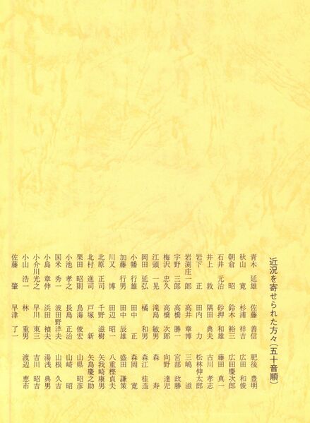 ファイル:篤友 会報1号 002 近況寄稿者.jpg