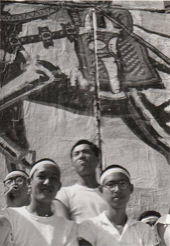 運動会の応援席