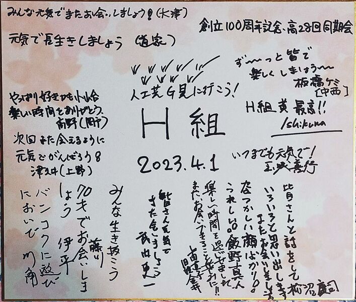 ファイル:高28回同意回2023寄せ書きH組m.jpg
