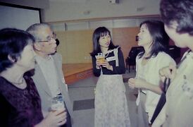 川田先生、野沢先生を囲んで