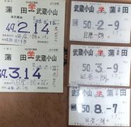 蒲田-武蔵小山の定期です。一年の時は1ヶ月680円、二年の時は900円でした。また自動改札の定期で、当時は関東ではほとんどありませんでした。