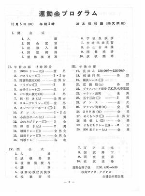 運動会プログラム