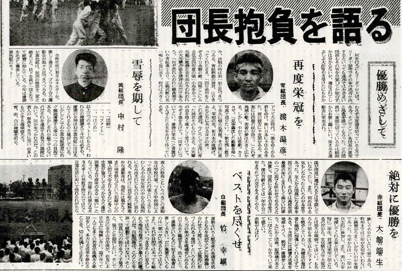 ファイル:19640926 小山台新聞 41号 団長抱負を語る.jpg