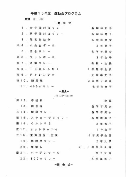 ファイル:2003年度菊桜会プログラム 運動会プログラム.jpg