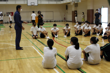 防災訓練（小山台高校提供）