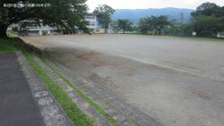 現在の南白馬小　山口五十三さん提供