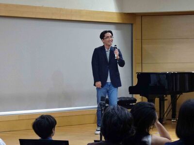 応援実演(高47 阿部泰晴さん)