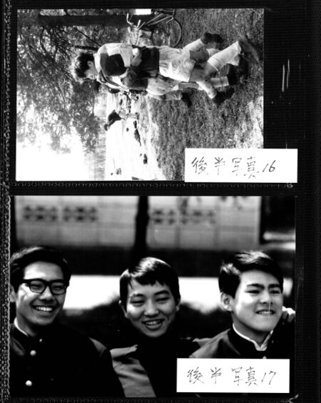 写真16：土田と北林 写真17：青野キャプテン、山崎、熊谷　負傷欠場で悔しかったかもしれませんが嬉しそうです