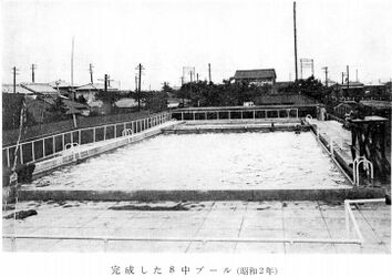 「写真」完成したプール