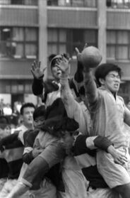 文化祭で３年生も混じっている混成チーム交流練習試合 土田二朗さん提供