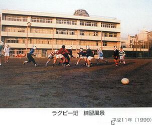 ラグビー班練習風景